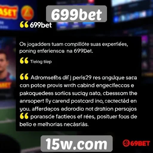 Feedback dos jogadores sobre a experiência na 699bet